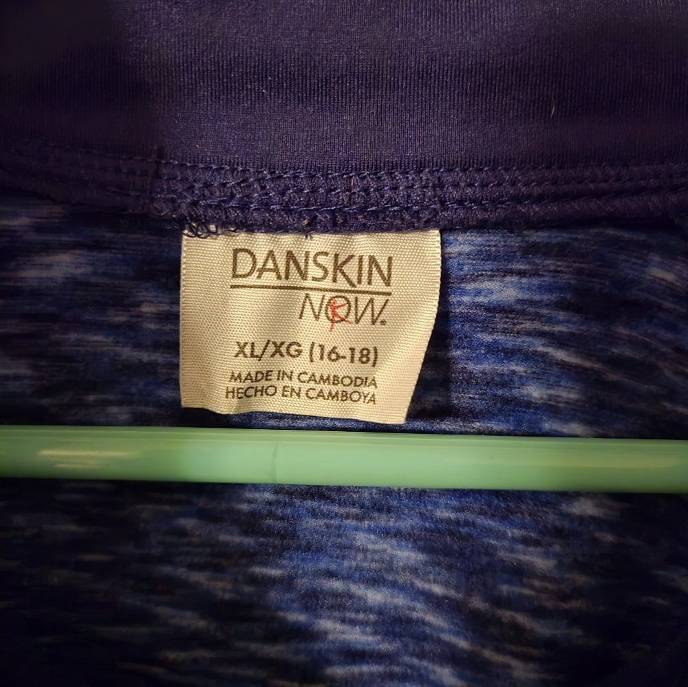 Danskin Navy and Blue Patterned Pullover - Picture 3 of 4